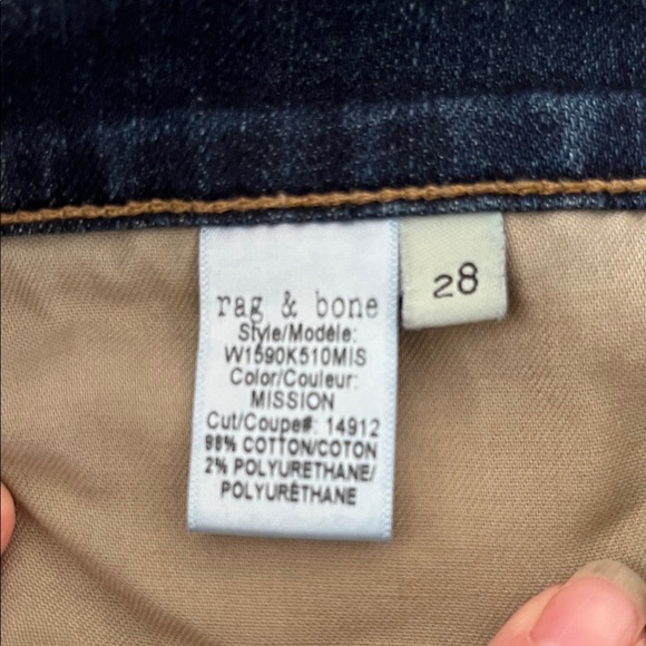 Rag & Bone Dre Boyfriend relaxed fit jeans in colour Mission - 98% cotton - Picture 13 of 15